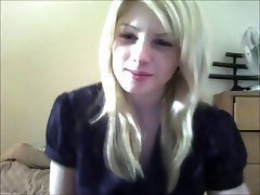 Blonde, Masturber, Webcam