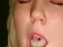 Amateur, Blondine, Gesichtsbehaarung, Blowjob