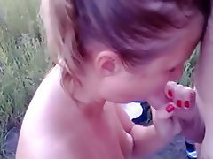 Blowjob, Brünette